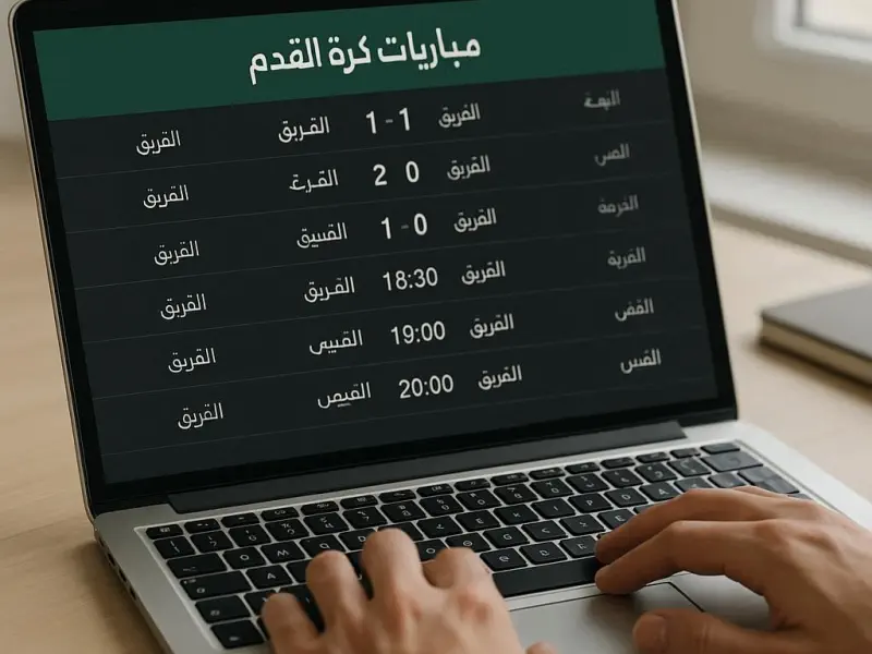 نتائج مباريات كرة القدم